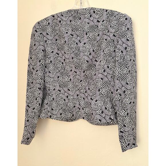 David Hayes for I. Magnin Silk 2pc Skirt Suit - Size 14 - Picture 9 of 12